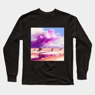 Pink Desert Clouds Long Sleeve T-Shirt